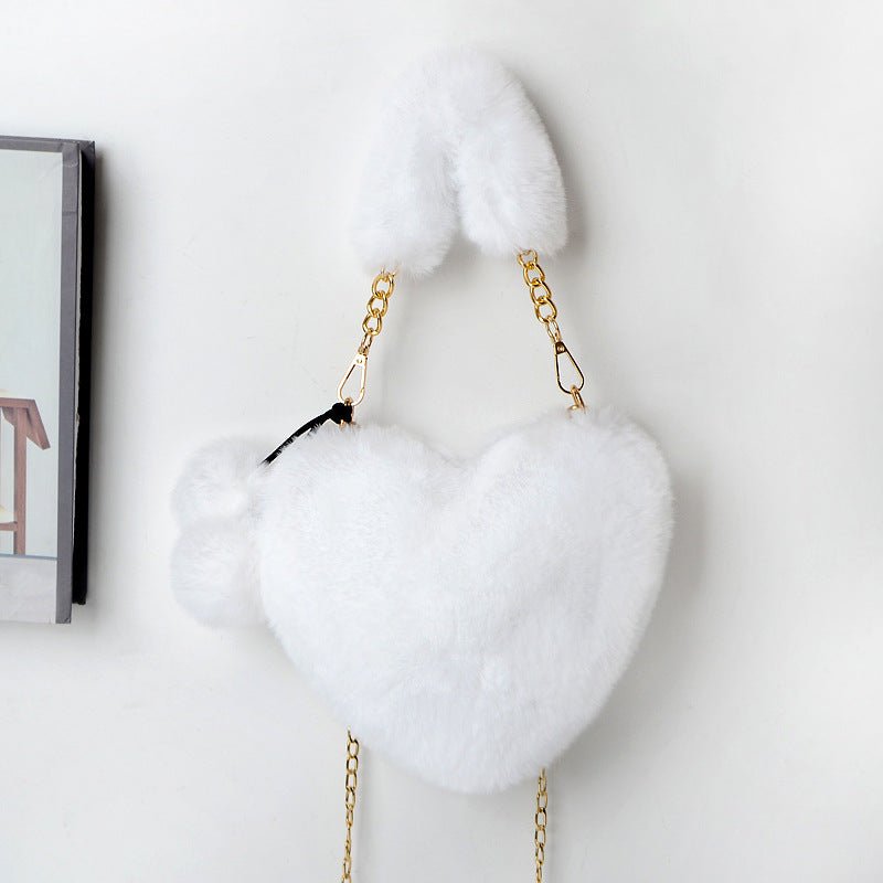 Sac d'Amour en Peluche Douce pour Femmes - KadooKadooBlancCJNS1619218 - WhiteMykadoo.shopSac à main