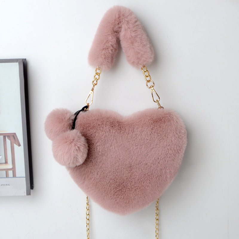 Sac d'Amour en Peluche Douce pour Femmes - KadooKadooRougeCJNS1619218 - RedMykadoo.shopSac à main