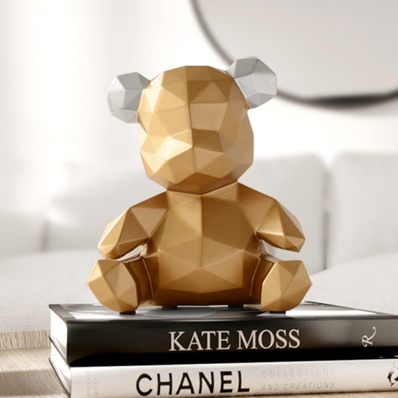 Sculpture Contemporaine Ours Origami – Élégance et Chic pour Votre Intérieur - KadooKadooDoréCJJJJTJT07478 - GoldMykadoo.shopSculpture