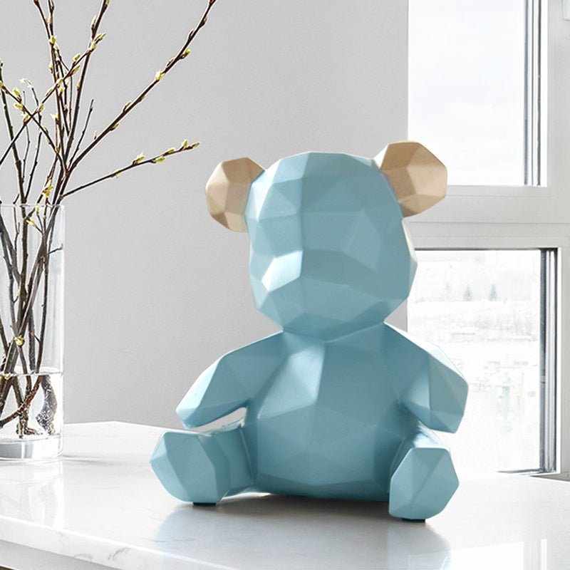 Sculpture Contemporaine Ours Origami – Élégance et Chic pour Votre Intérieur - KadooKadooBleuCJJJJTJT07478 - BlueMykadoo.shopSculpture